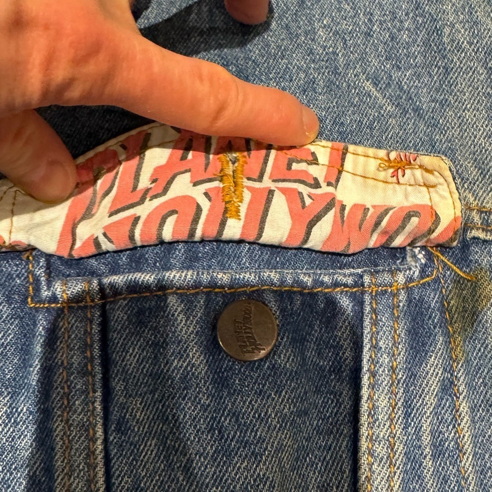 Planet Hollywood Denim Jacket Sz M - Picture 3 of 11